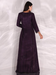 Wine Dola Silk Gown