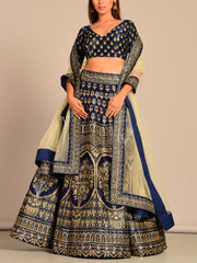 Lehenga, Lehengas, Lehenga set, Silk, Printed, Handwork, Light weight, Party wear, Wedding wear, Traditional wear, Traditional lehenga