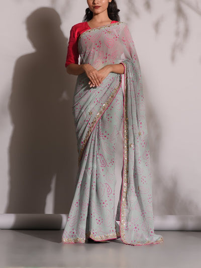 Bandhani, Georgette, Gotta Patti, Zari, Saree, Dupatta, DD00, dropship