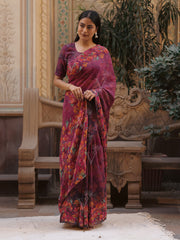 Georgette , Printed Saree, Saree , floral printed , Summer