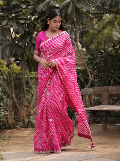 Saree , kota doria , Summer , Leheriya , kota silk , gota patti