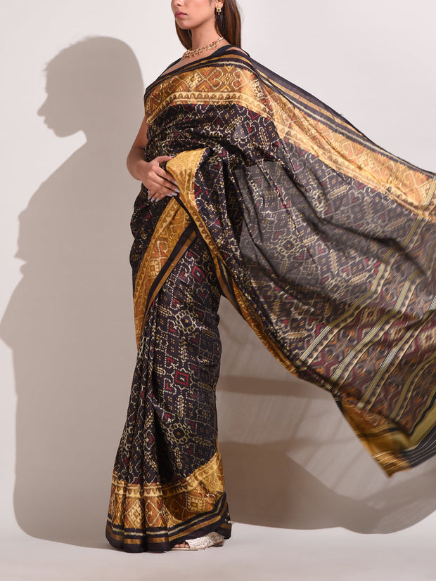 Black Silk Patola Saree