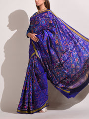 Blue Silk Patola Saree