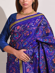 Blue Silk Patola Saree