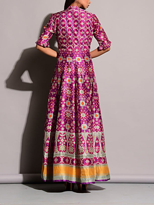 Anarkali, Anarkalis, Printed, Gown, Gowns, Long Dress, Floor Length, Silk