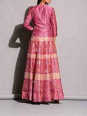 Light Pink Vasansi Silk Anarkali Gown