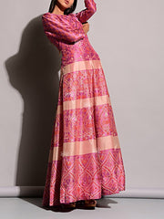 Light Pink Vasansi Silk Anarkali Gown