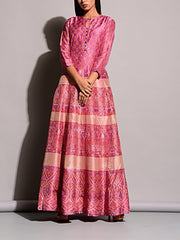 Anarkali, Anarkalis, Floor Length, Gown, Gowns, Long Dress, Printed, Silk,SALE