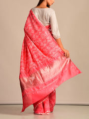 Limited Edition Pink Bandhani Hand Crafted Saree