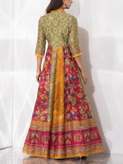 Multi Color Vasansi Silk Gown