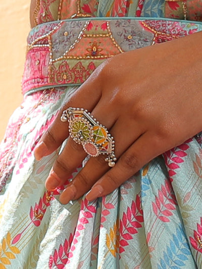 Silver Nirali Ghungroo Ring