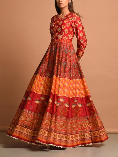 Red Vasansi  Gown