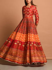 Red Vasansi  Gown