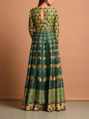 Green Vasansi Silk Gown