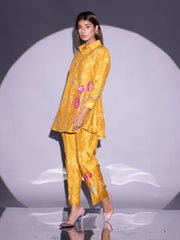 Yellow Vasansi Silk Co-ord Set