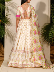 Ivory Vasansi Silk Lehenga Set