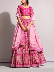 Lehenga, Printed, Lehenga set, Choli, Navratri lehenga, Zari work, Sequence work, Party wear, Designer wear