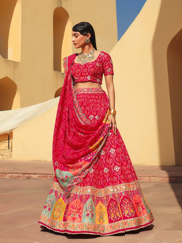 Bandhani Lehenga